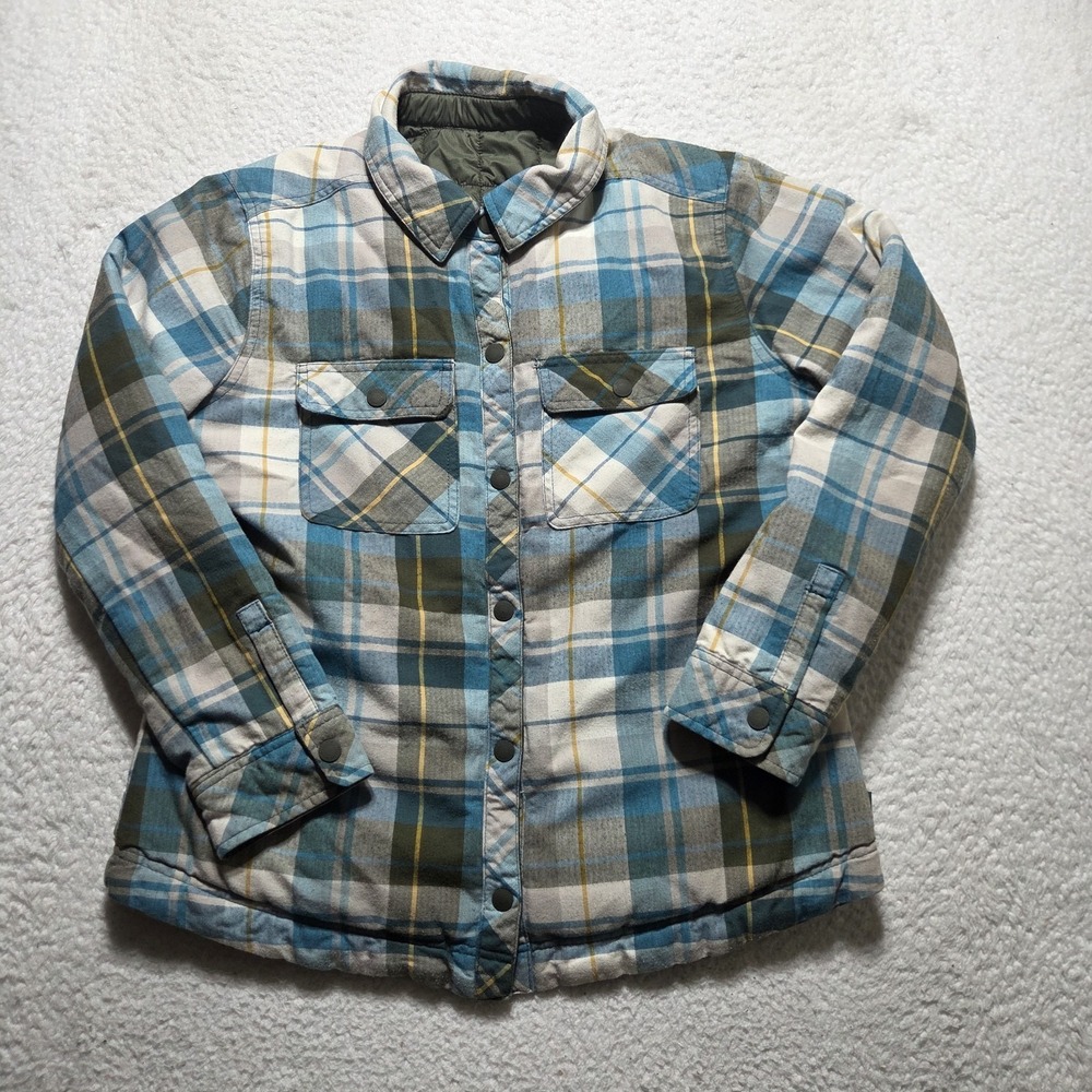 Outdoor Research Kalaloch Reversible Shirt Jacket Womens Medium Snap Button